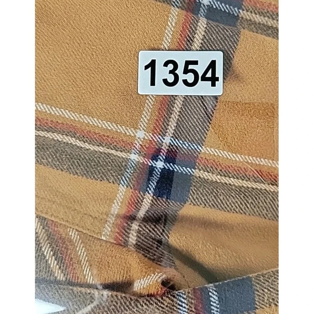The‎ North Face Adult Mens Flannel Shirt Medium Brown Plaid Button Up Pocket